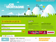 Tablet Screenshot of monjobalamontagne.com